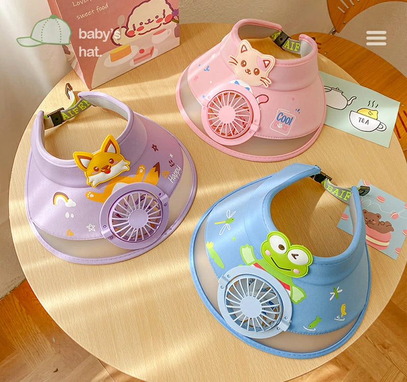 SKYクールキャップ™ 子ども用ファン付き帽子